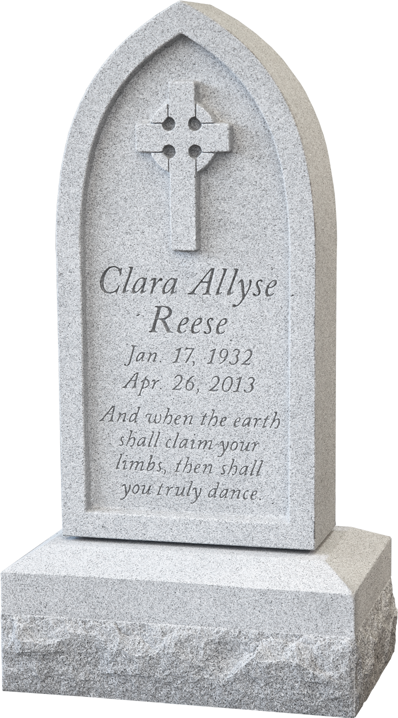Wolf-reese - Monument - Black Marble Headstones Ireland (854x1500), Png Download