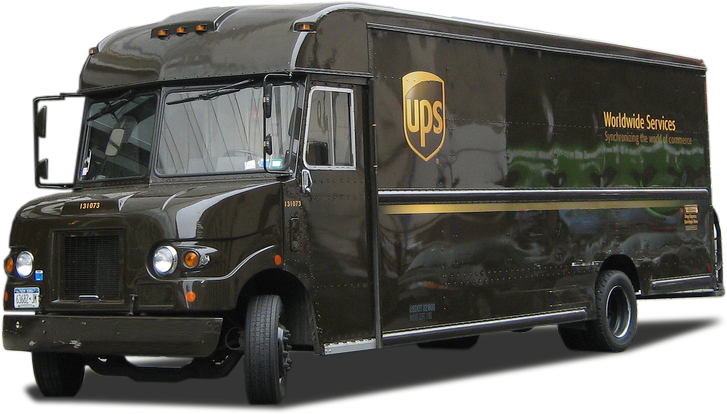 J - Ups Truck 12 Cube (784x462), Png Download