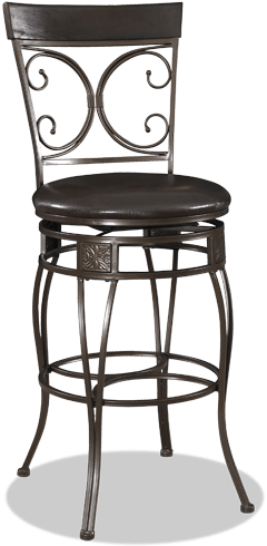 Big & Tall Bronze Scroll Bar Stool - Bar Stool (846x534), Png Download