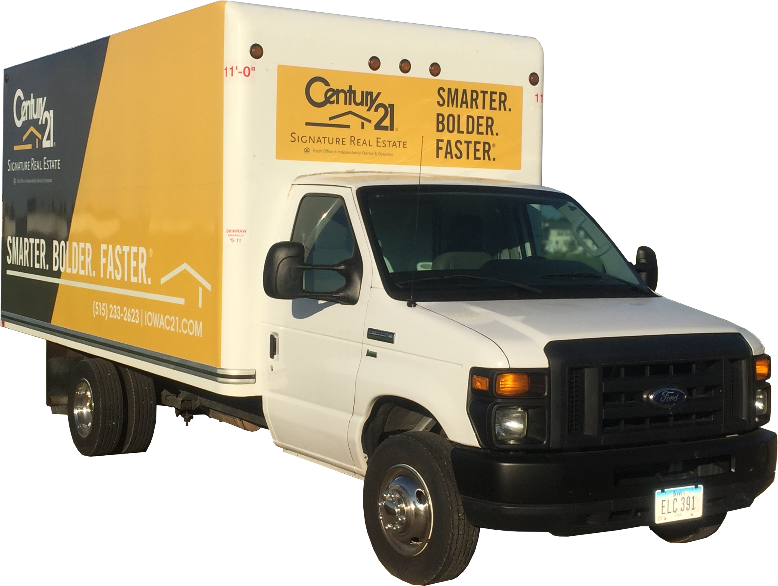Century 21® Moving Truck Megan Hill Mitchum, Realtor® - Commercial Vehicle (2781x2128), Png Download