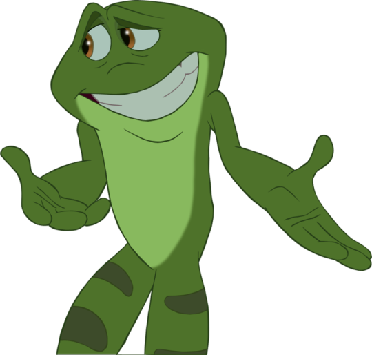 Image - Prince Naveen As A Frog (540x514), Png Download