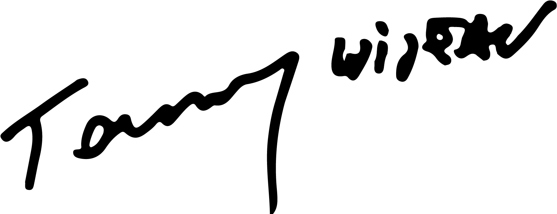 Tommy Wiseau Signature - Signature (2000x1000), Png Download