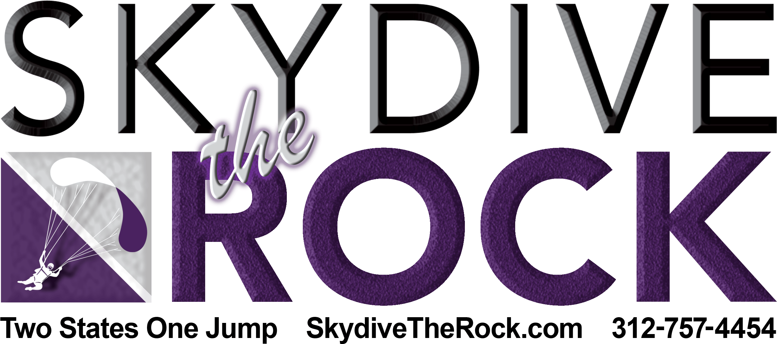 Logo March 2018 4x9 - Skydive The Rock (2671x1215), Png Download
