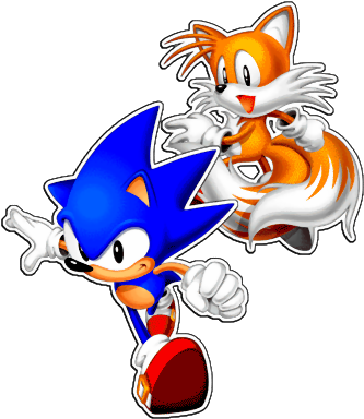 Sonic And Tails - Sonic Y Tails Png (336x392), Png Download