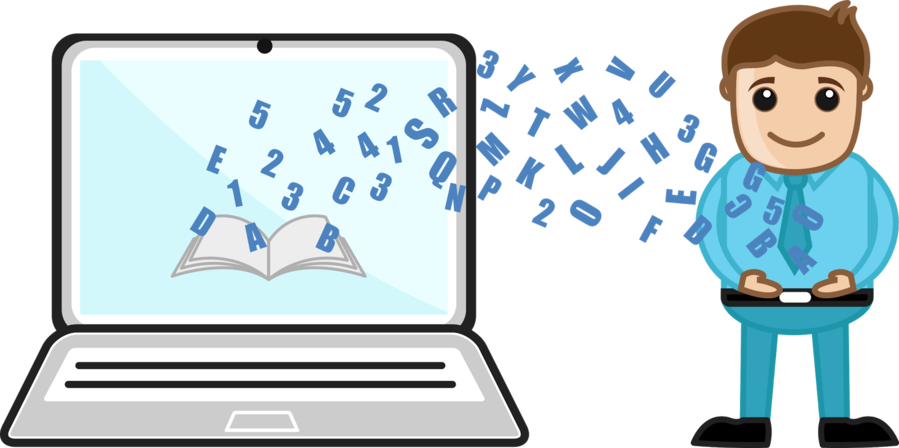Child Computing Vector Clipart Laptop Clip Art - Child Computing Vector (899x448), Png Download