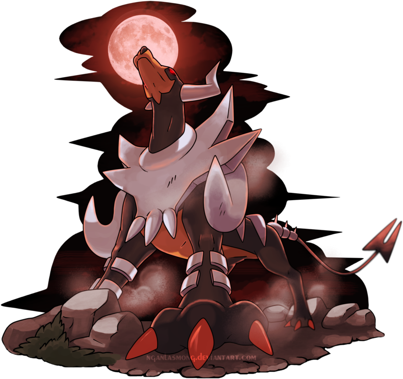 Mega Houndoom By Nganlamsong - Mega Houndoom (900x826), Png Download