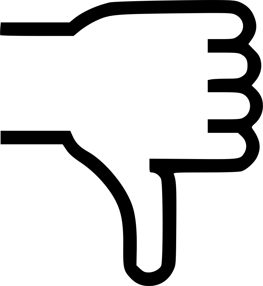 Disapprove Dislike Down Hate Thumb Thumbs Comments - Portable Network Graphics (902x980), Png Download