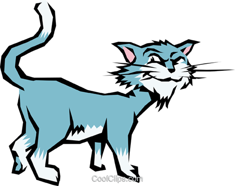 De Dibujos Animados Del Gato Libres De Derechos Ilustraciones - Clip Art (480x379), Png Download