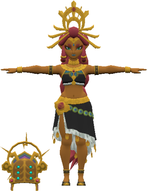 Download Zip Archive - Legend Of Zelda Breath Of The Wild Riju (750x650), Png Download