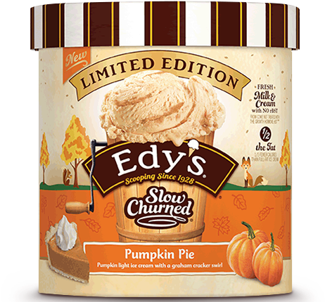 Pumpkin Pie - Edy's Frozen Hot Chocolate Ice Cream (500x480), Png Download