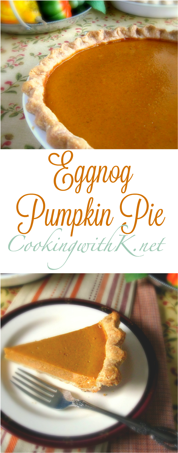 Eggnog Pumpkin Pie Printable Recipe - Pumpkin Pie (642x1600), Png Download