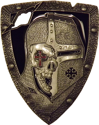 2014 Crusader Templar Challenge Coin - Crusader Templar Challenge Coin (410x517), Png Download