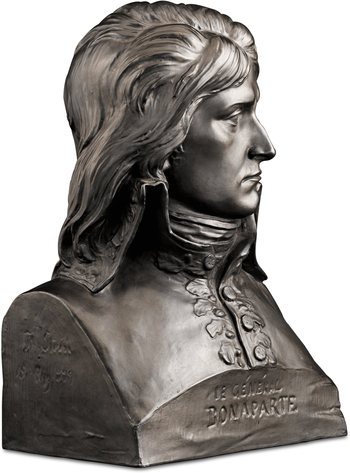Napoleon Bust Side View - Sculpture (1400x1750), Png Download