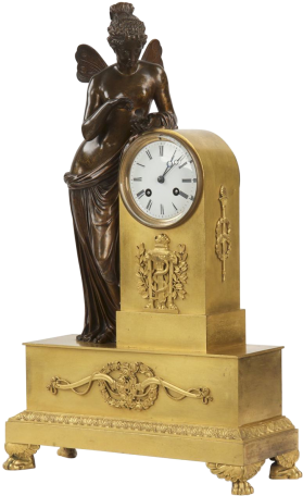 Antique - Mantel Clock (736x460), Png Download