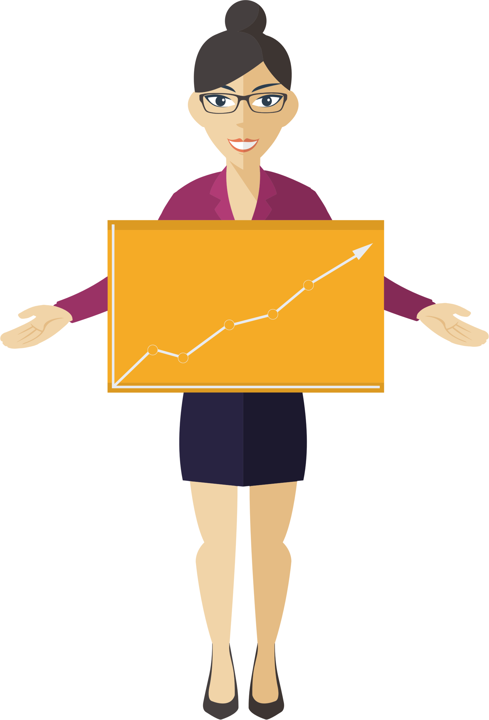 This Free Icons Png Design Of Flat Shaded Business (1572x2313), Png Download