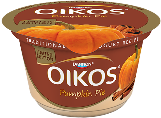 Traditional Pumpkin Pie Singleserve - Dannon Greek Yogurt (522x402), Png Download