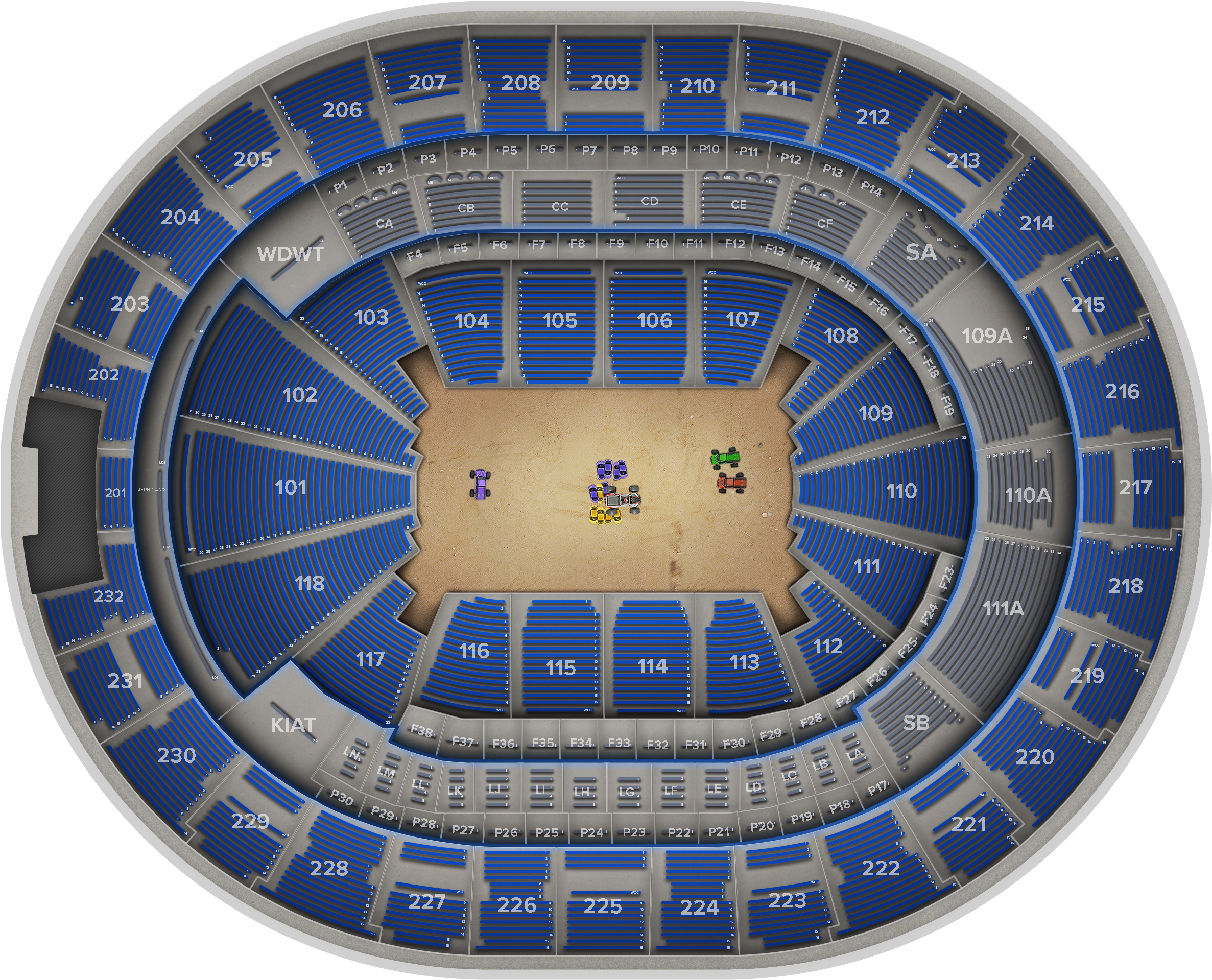 Section 204 Row 9 Amway Center (2560x1936), Png Download