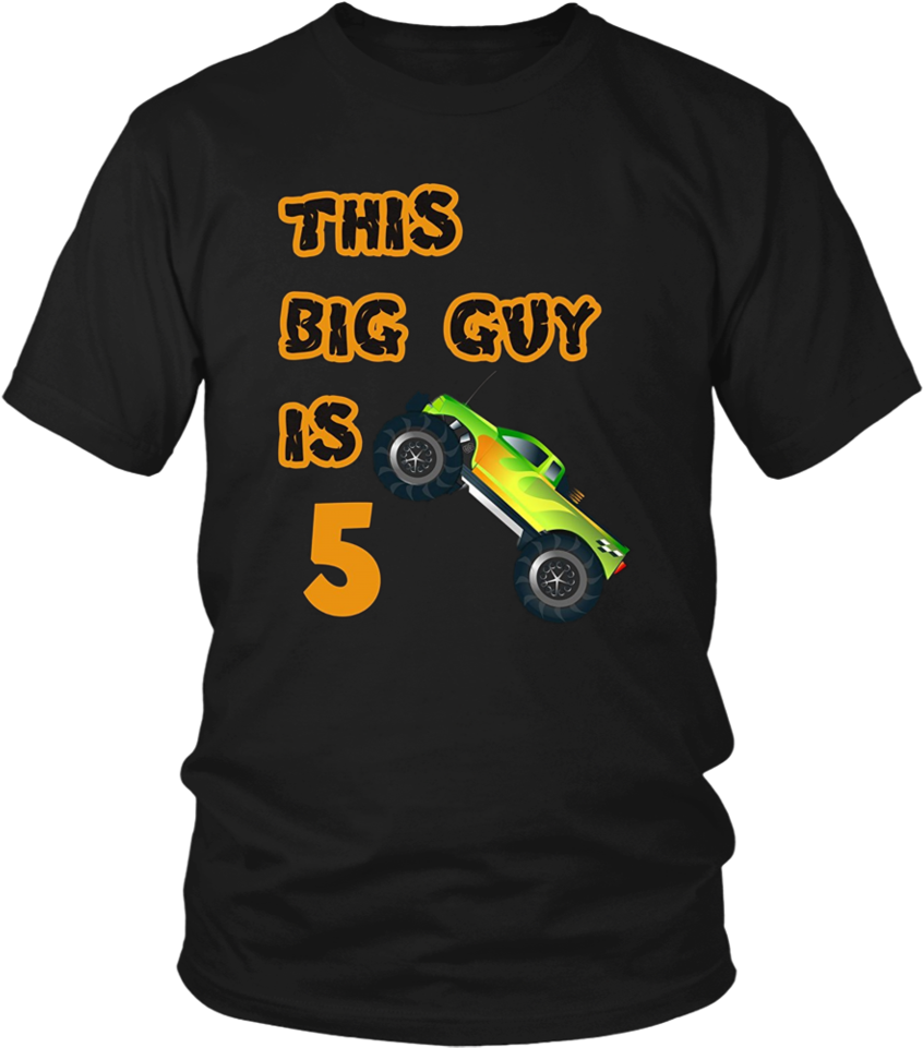Kids 5th Birthday Boy Monster Truck T-shirt 5 Year - Larry Bernandez T Shirt (960x960), Png Download