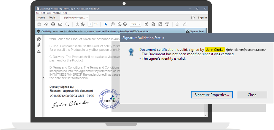 No Key Signature Example Download Of Their Unique Private Signing Key This Ensures Non ...