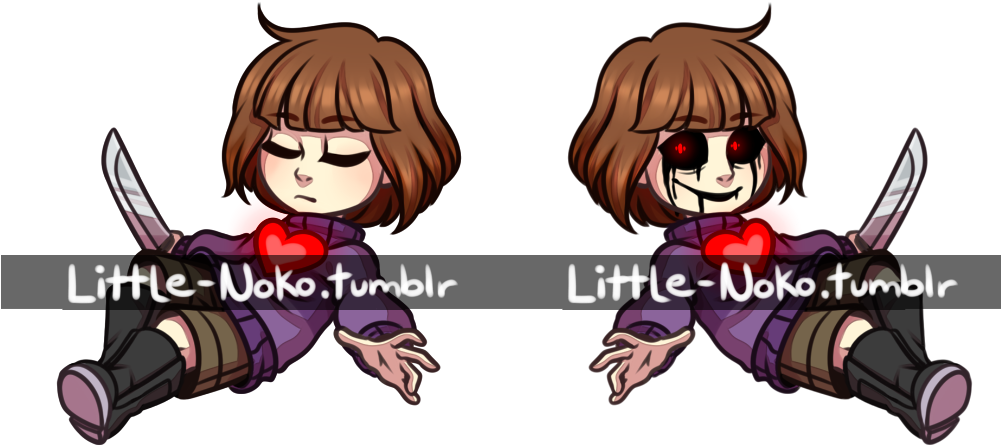 Charm- Decay Frisk - Deviantart (1000x518), Png Download