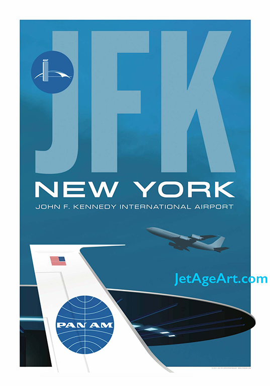 Jfk New York Airport Poster (766x766), Png Download