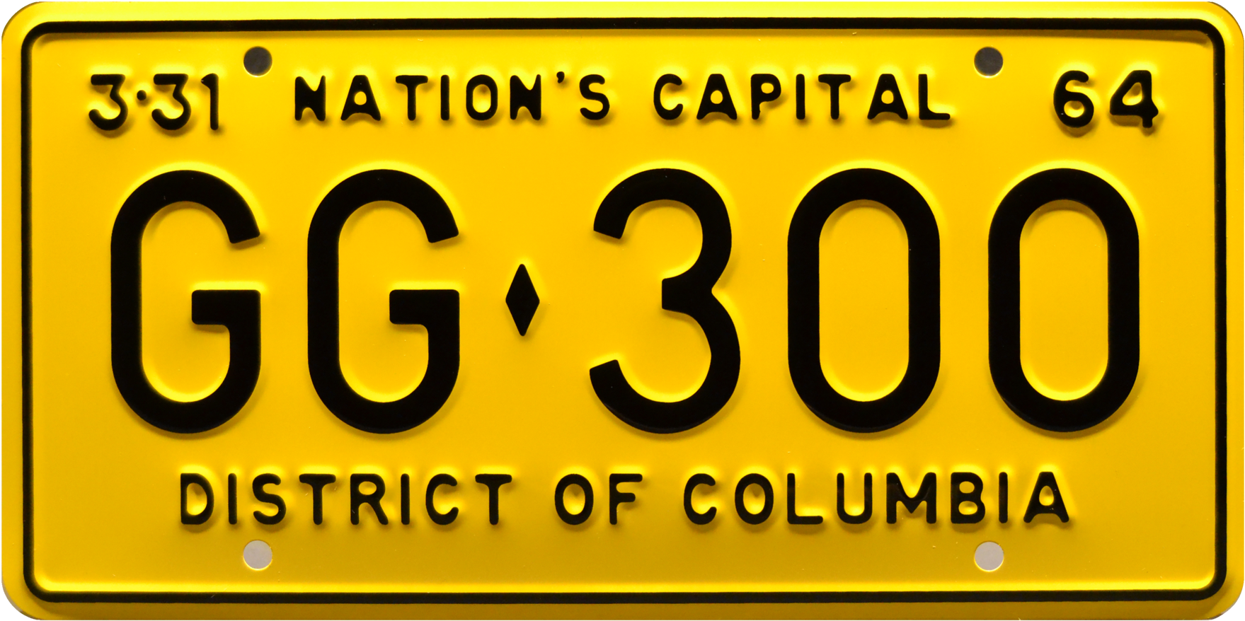 Gg 300 Prop Plate Movie Memorabilia From Jfk Presidential - Props John F Kennedy (2048x1170), Png Download