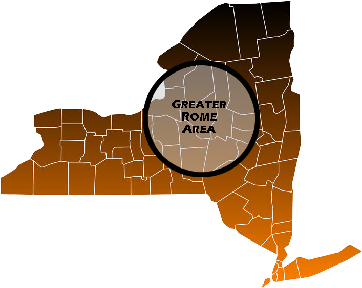 Capital Gate Insurance In Rome New York - Trump New York Counties (774x619), Png Download