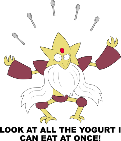 Mega Alakazam By - Mega Alakazam (400x467), Png Download
