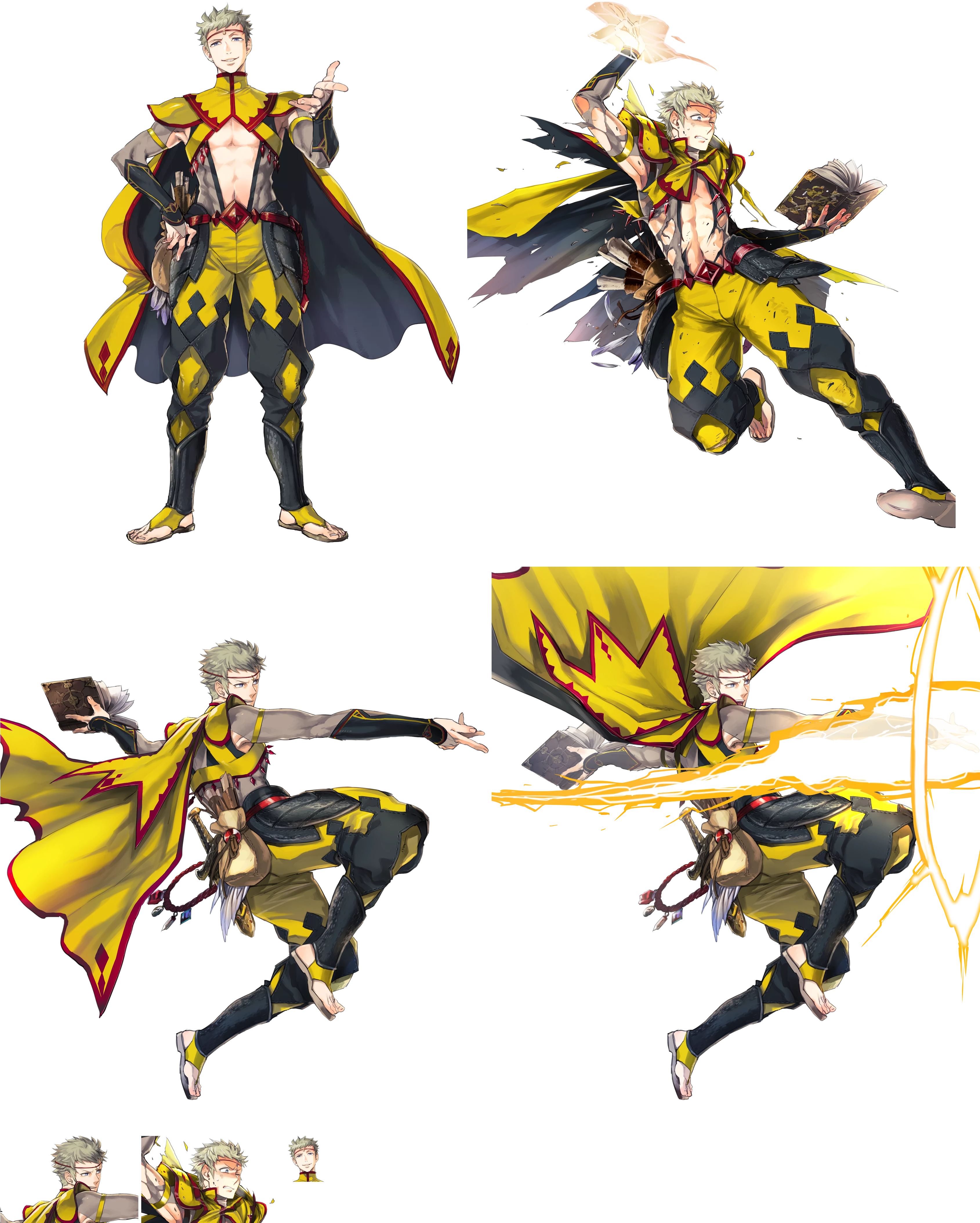 Click For Full Sized Image Odin - Fire Emblem Owain Odin (3398x4308), Png Download