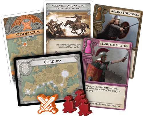 Pandemic Fall Of Rome Pieces - Pandemic Fall Of Rome (500x405), Png Download