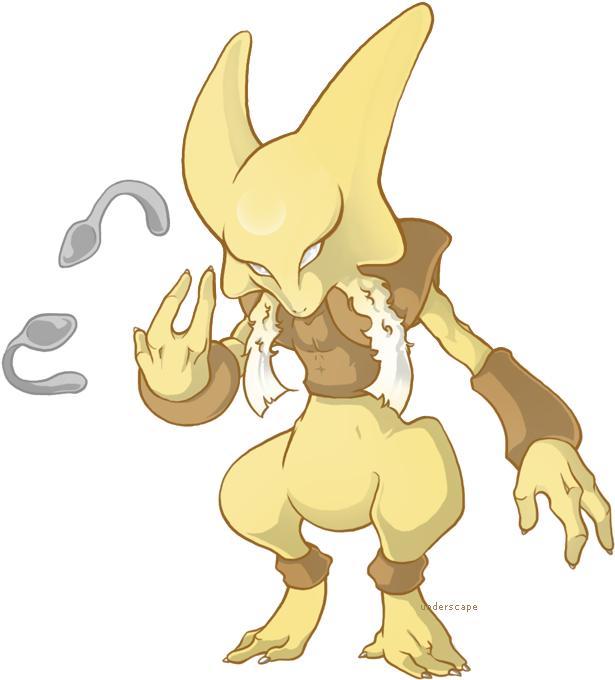 Alakazam (636x699), Png Download