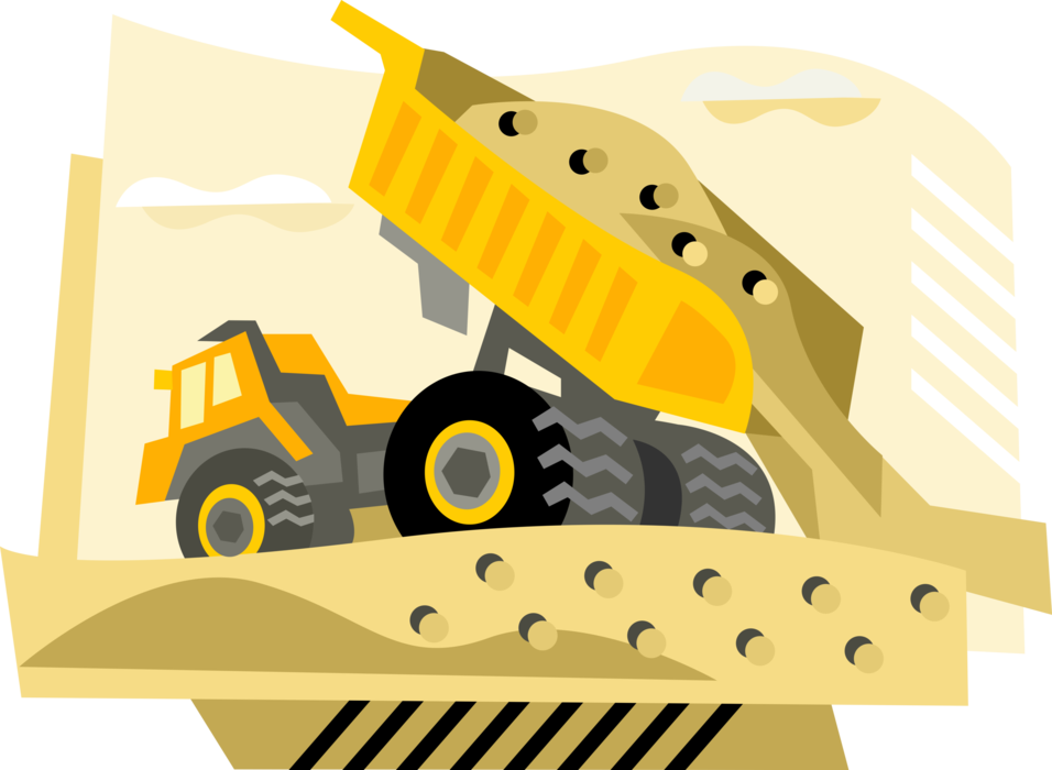 Jpg Royalty Free Download Construction Truck Dumps - Construction (956x700), Png Download