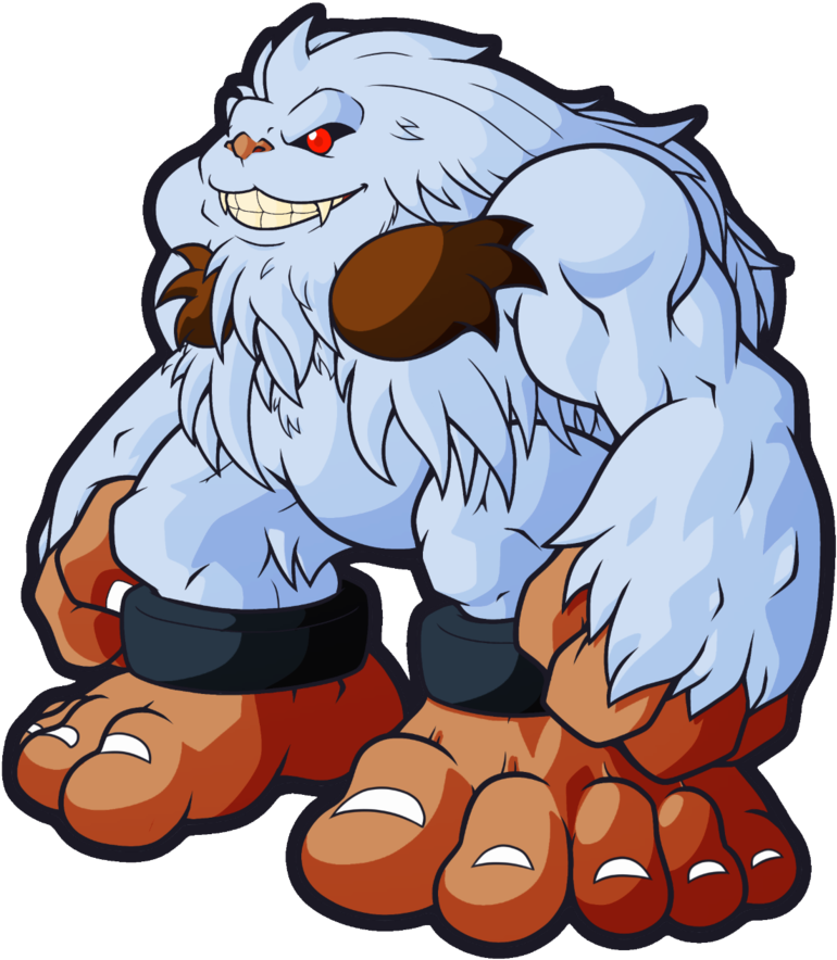 Sasquatch Hd Remix Gn3 By Catchshiro-d8e3ld4 - Darkstalkers Yeti (894x894), Png Download