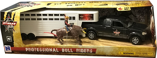 Pbr Truck Trailer And Bull Set - Professional Bull Riders (576x310), Png Download