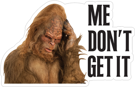 Viber Sticker «jack Link's Sasquatch Stickers» - Sticker (490x317), Png Download