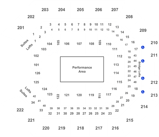 The 25th Pbr - Golden 1 Center Section 107 Row (525x458), Png Download