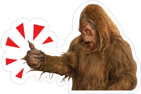 Viber Sticker «jack Link's Sasquatch Stickers» - Jack Links Sasquatch Png (490x317), Png Download