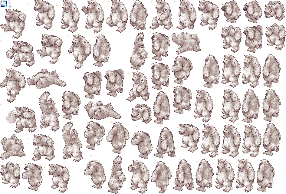 Sasquatch - Spritesheet - Illustration (945x641), Png Download