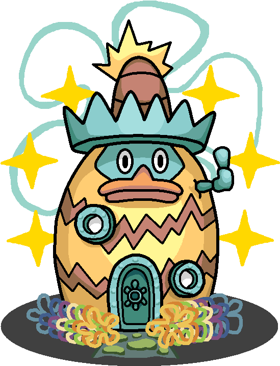 Spongebob Drawing House - Shiny Ludicolo (600x800), Png Download