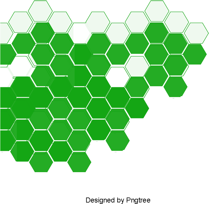 Green Hexagon Technology Background Vector Material, - Wall (360x360), Png Download