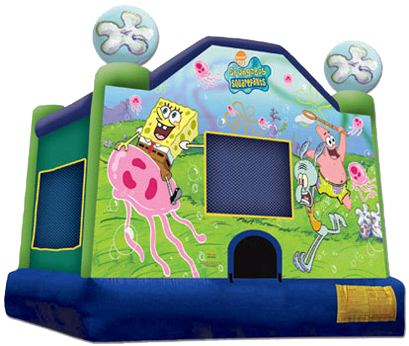 Sponge Bob - Spongebob Bounce House Rental (409x346), Png Download