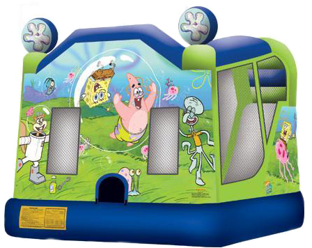 Spongebob Combo Moonbounce - Sponge Bob Square Pants (462x355), Png Download