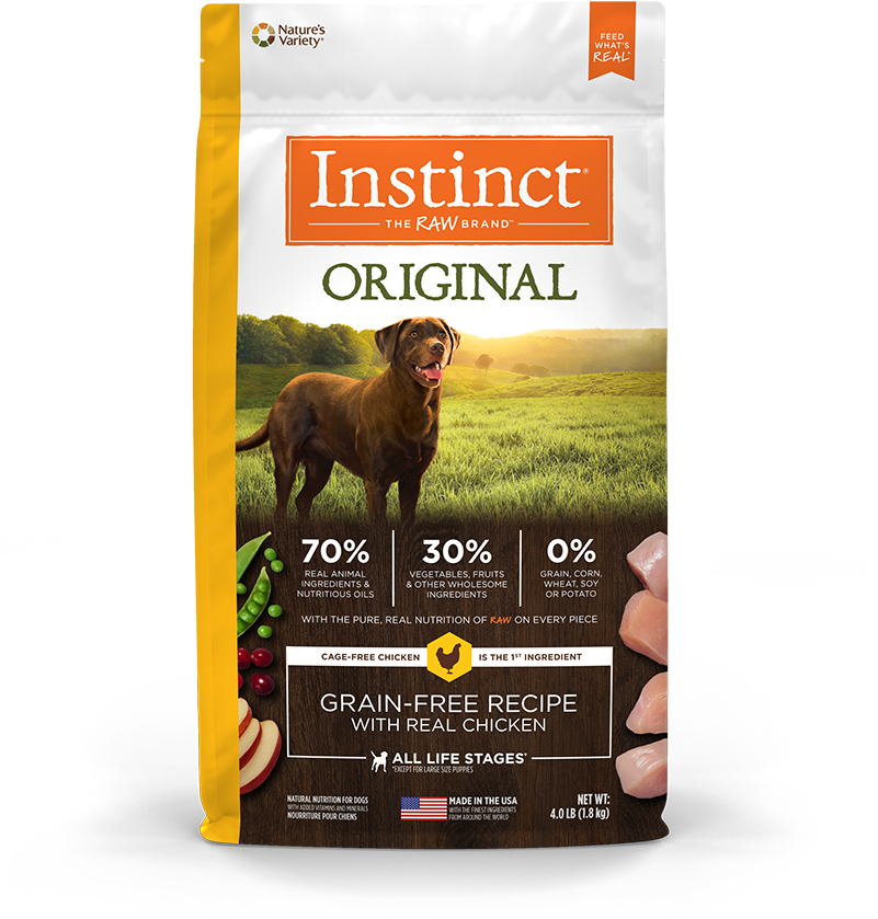 For Dogs - Instinct Original Cat Food (800x858), Png Download