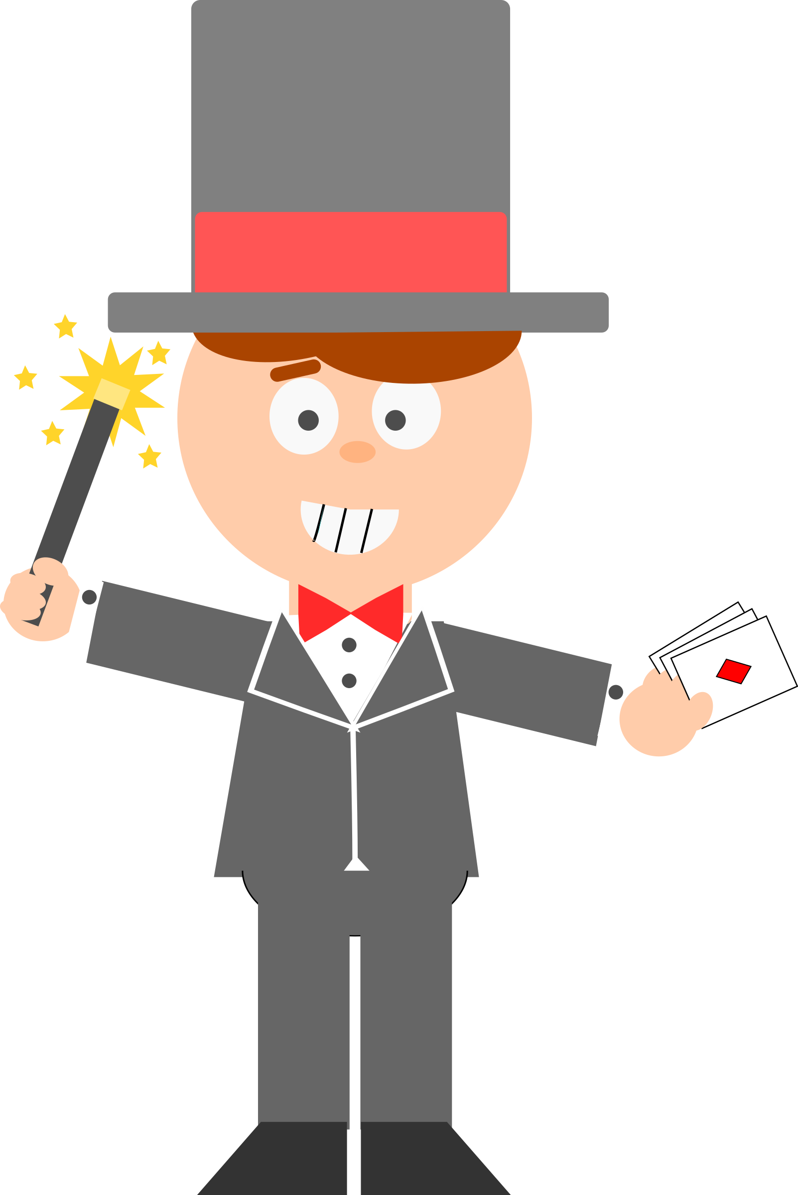 This Free Icons Png Design Of Cartoon Magician (1602x2400), Png Download