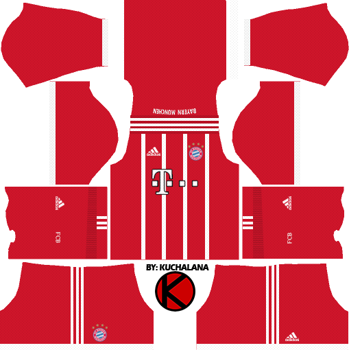 Bayern Munich 2017/2018 - Dls 18 Kits Bayern Munich (509x510), Png Download