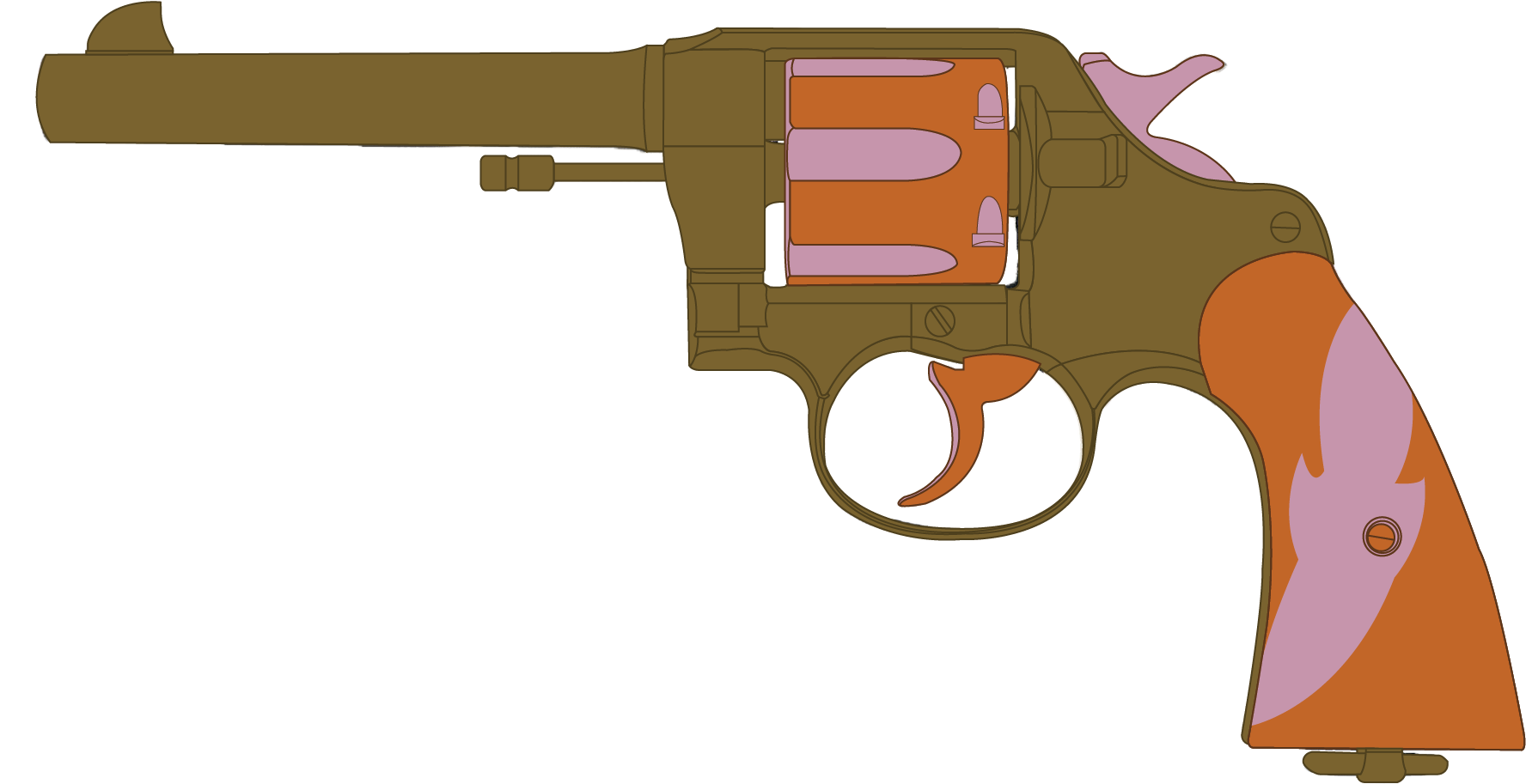 Thompson Colt's Colt M1917 Revolver - Colt Commando 38 Special National Guard Stamp (1800x968), Png Download