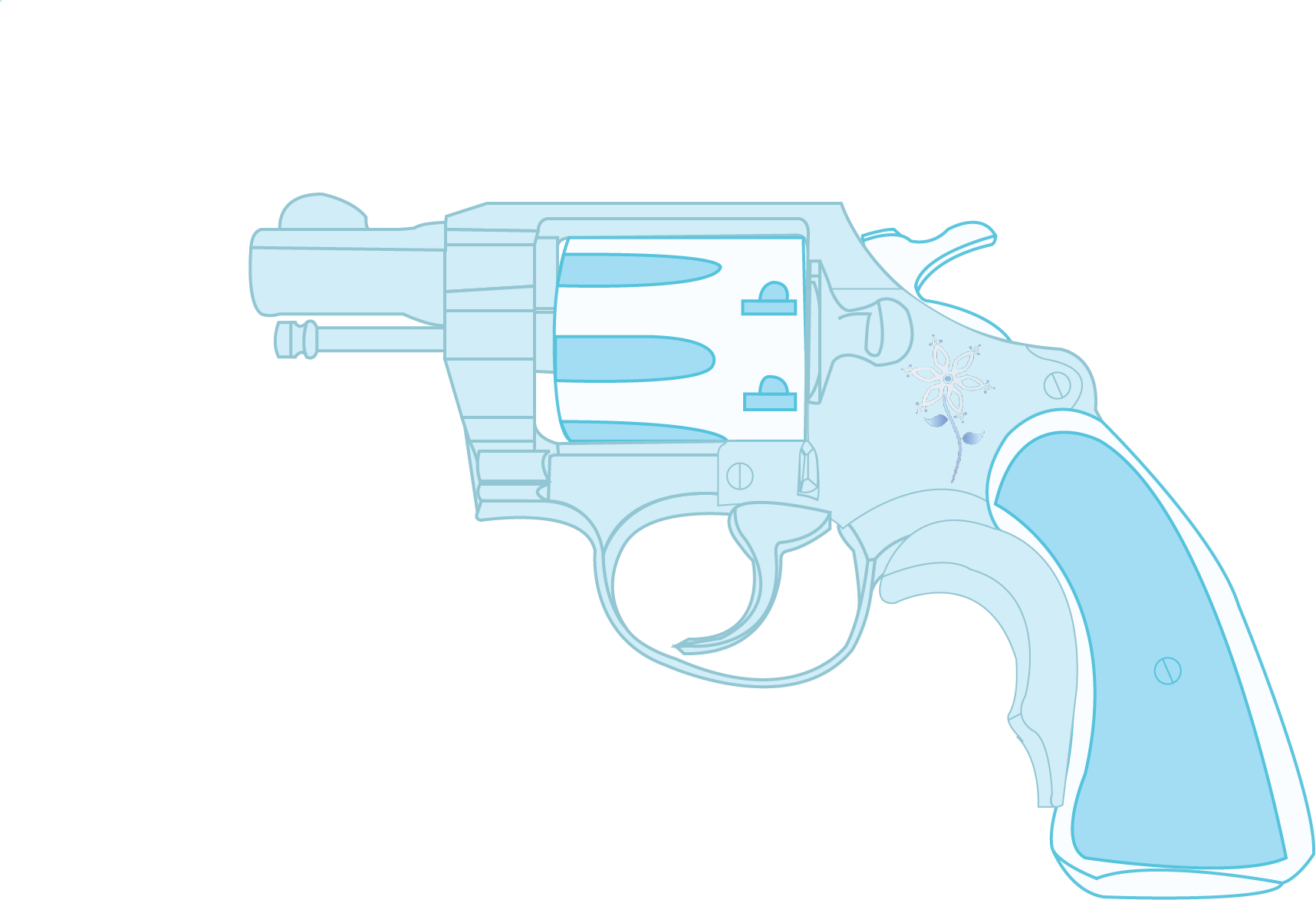 Snowdrop's Colt Dective Special Revolver - Revolver (1716x1173), Png Download