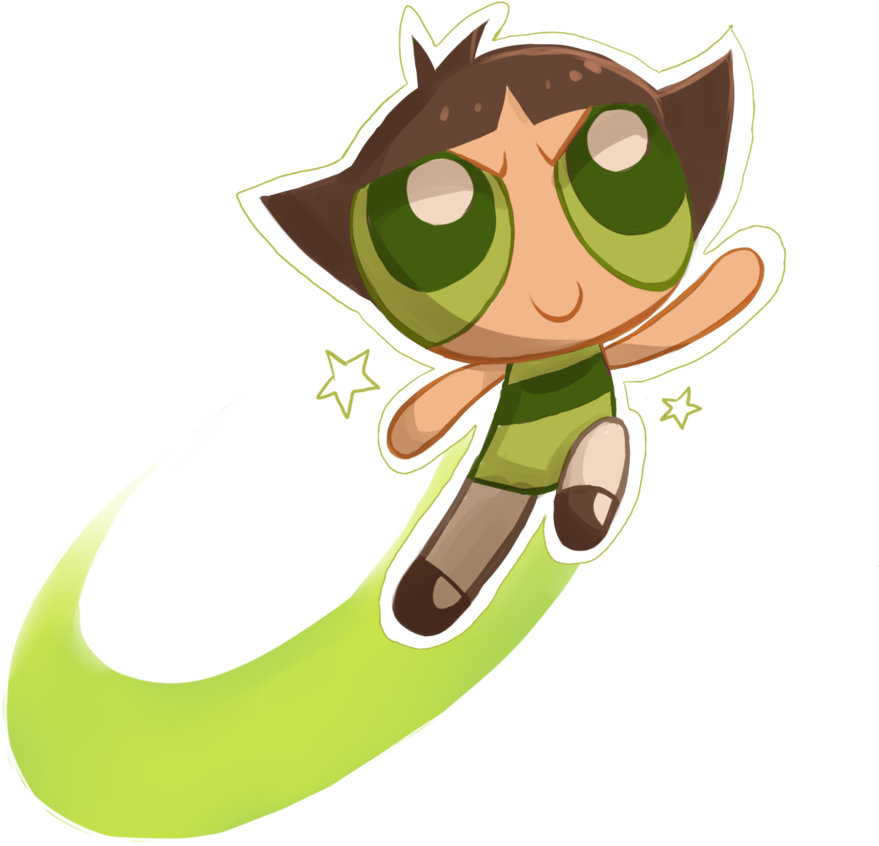 Buttercup Powerpuff Girls Png Image Free Download - Cartoon (1024x966), Png Download