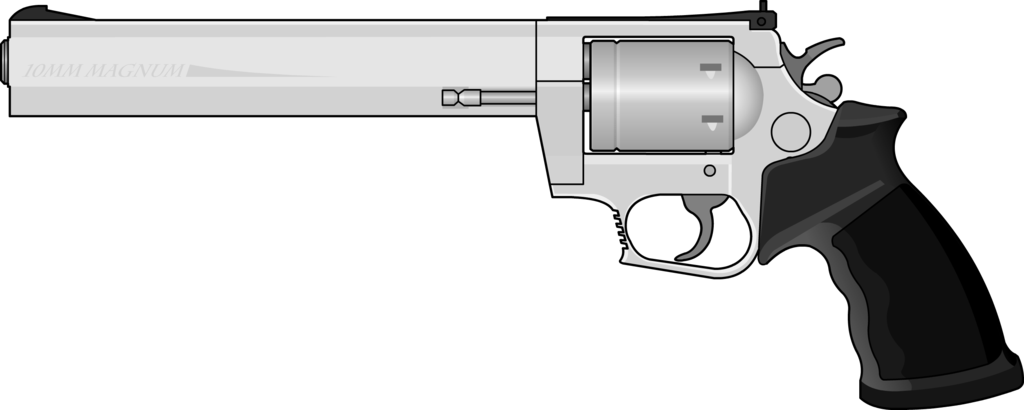 Fantastic Non - 44 Magnum Revolver Png (1024x410), Png Download