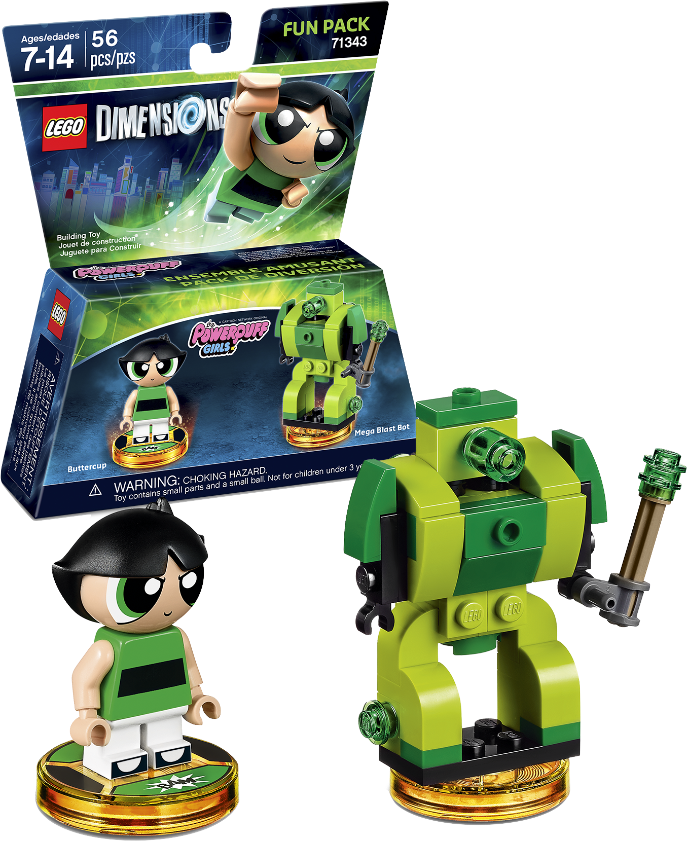 Buttercup Fun Pack - Lego Dimensions Powerpuff Girls (2250x2250), Png Download